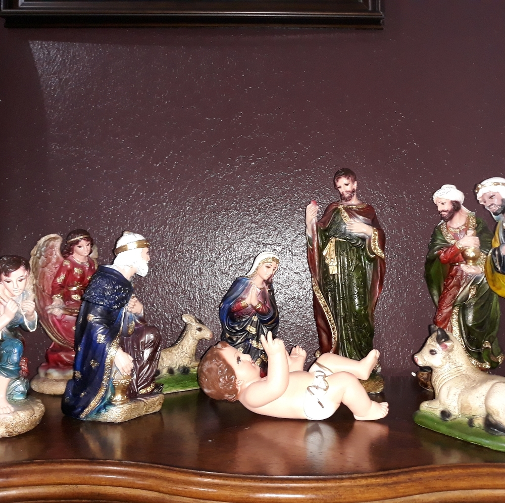 Handmade Nativity Set